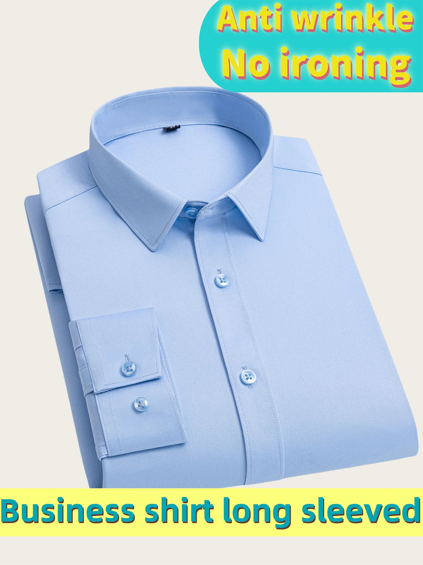 Jiangsu Men's Ultra Stretch Silk Feel Business Shirt