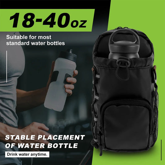 Magnetic Gym Bag With Water Bottle Holder Crossbody Carrier