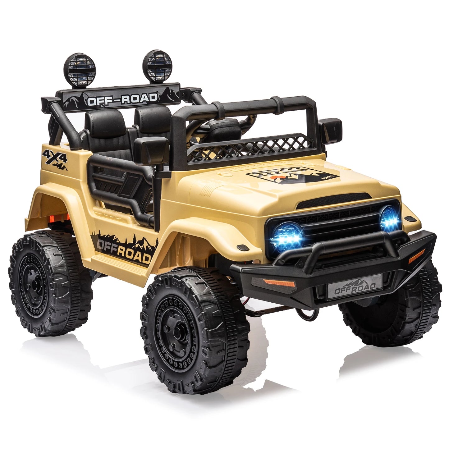 HiMIS 12V Kids Ride On Truck With Remote Control Led Lights