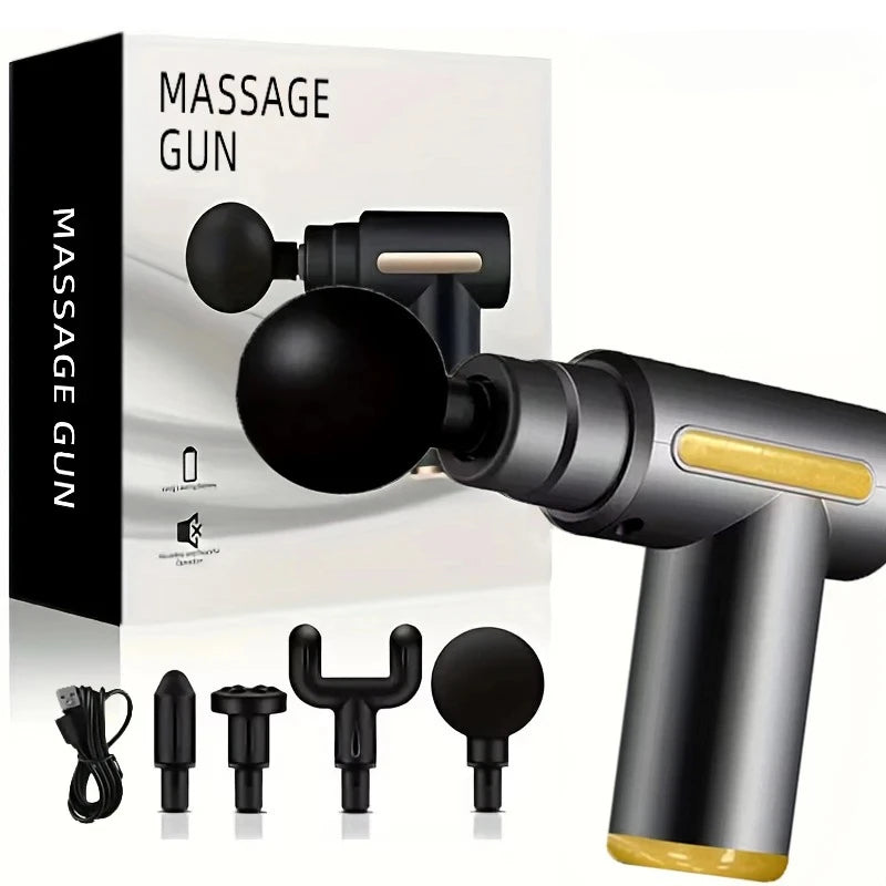 FODRK USB Rechargeable Six Speed Portable Fascia Gun Massage Tool