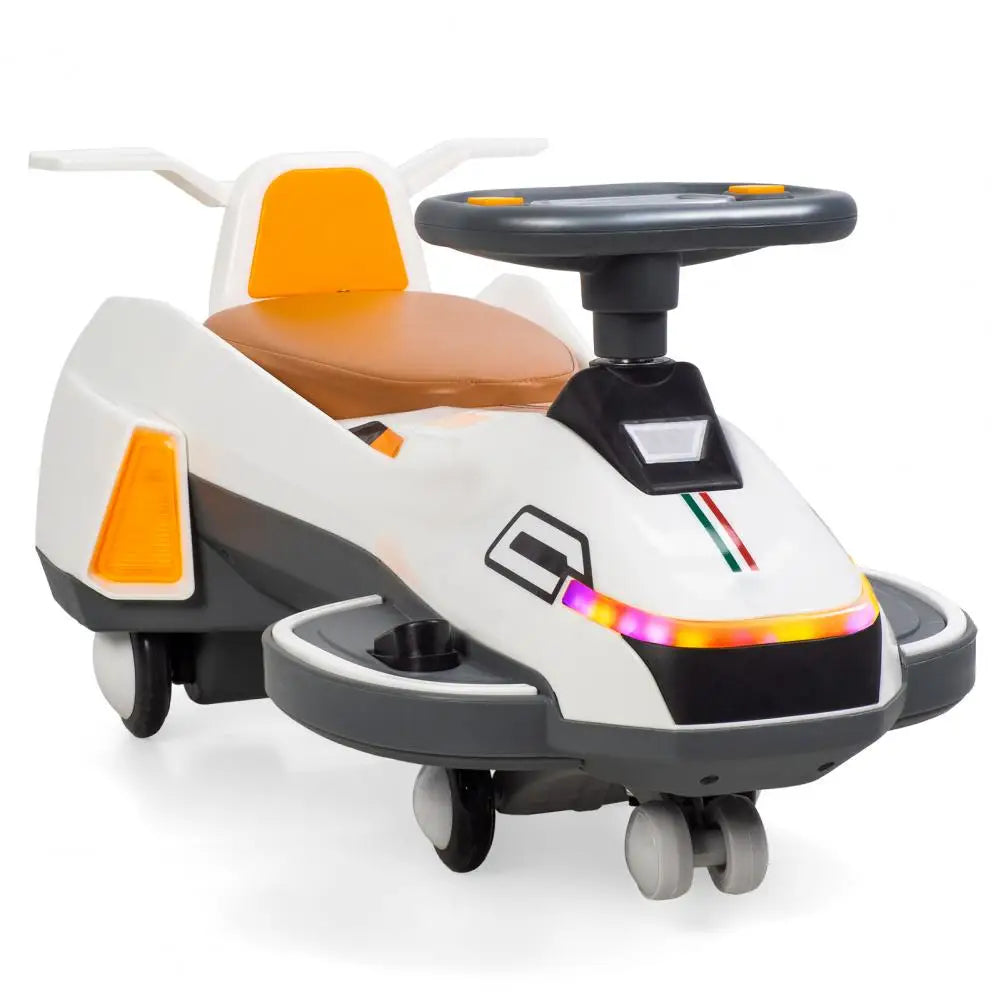 Electric Wiggle Car With Lights Music And Helmet Toy