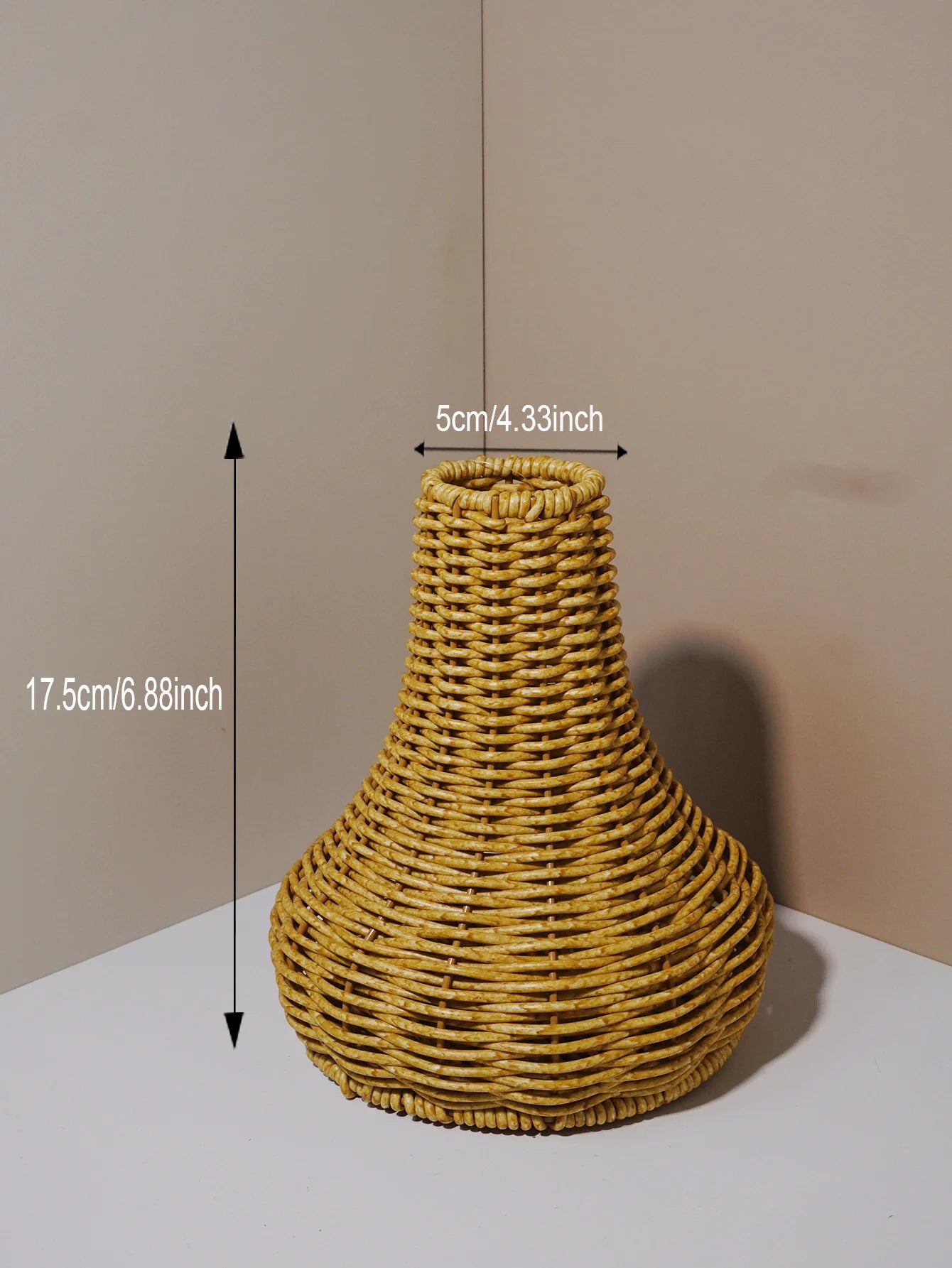 Function Japanese Handwoven Desktop Vase Arrangement Basket Zen Decor