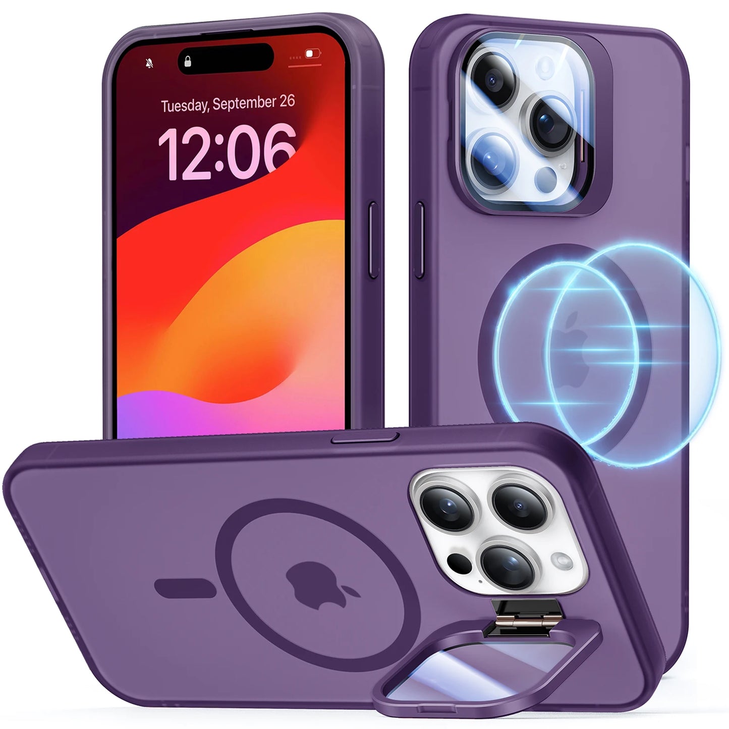 MagSafe Magnetic Case for iPhone 14 15 Series with Stand