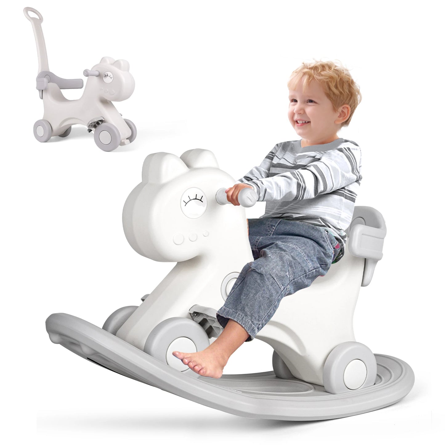 Wdmiya Rocking Horse Ride Toy ToddlersAndKids 3 To 6 Ages
