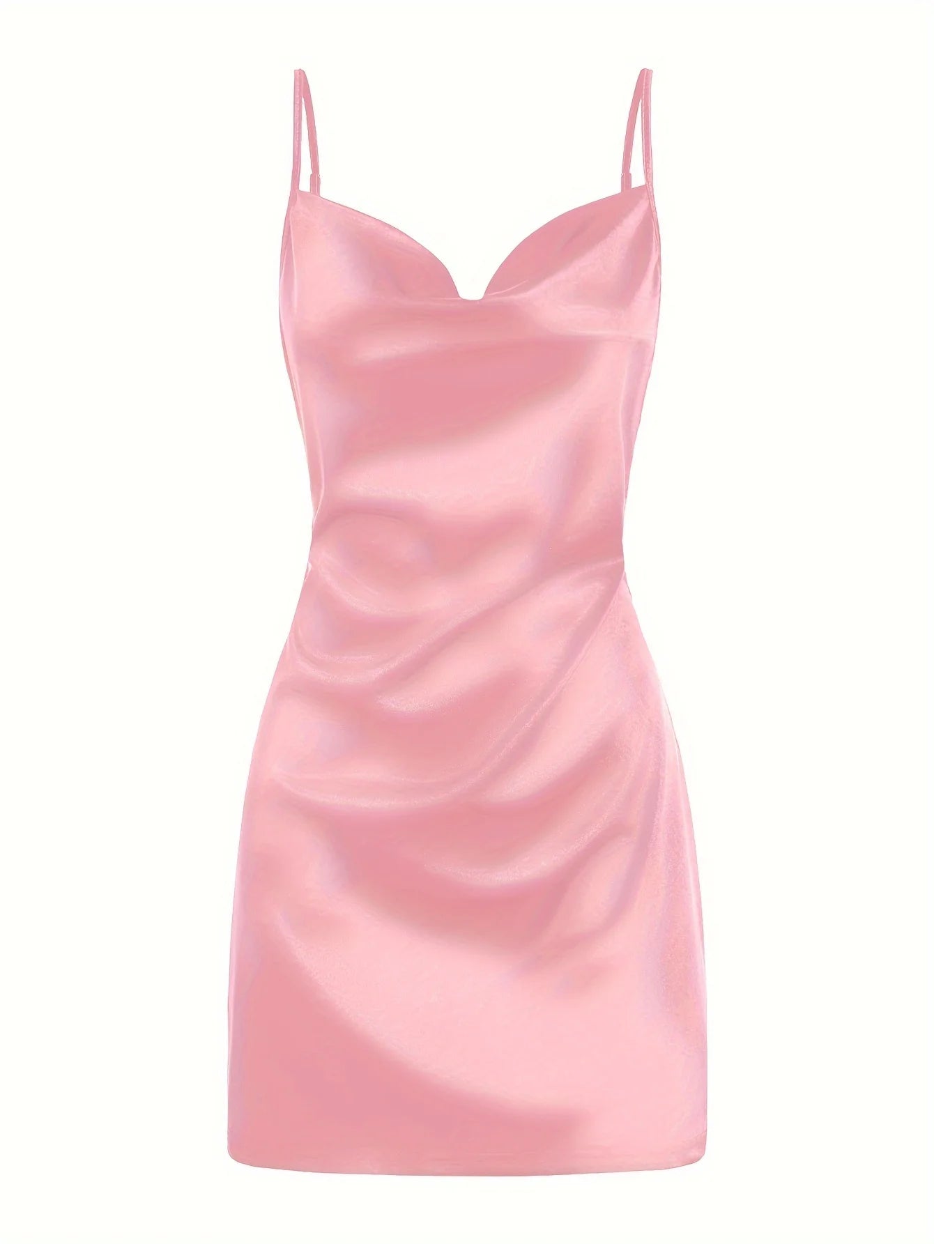 Lady Va Va Voom Satin Hip Suspender Dress For Women