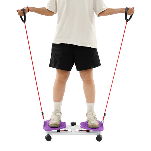 Unisex Waist Twisting Board With Double Grippy Pedals