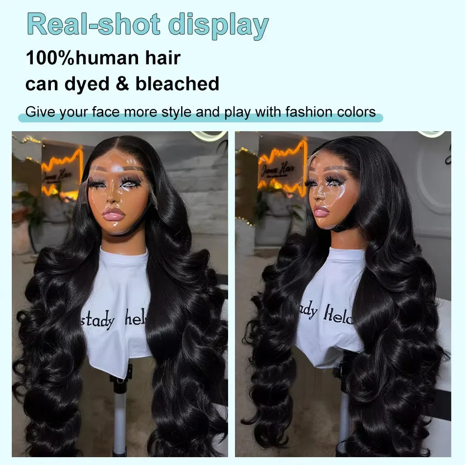 30 40 Inch Body Wave Human Hair Wigs 200 Density 13x4 13x6 Hd Transparent Lace Frontal Wig Preplucked Brazilian Human Hair Wigs