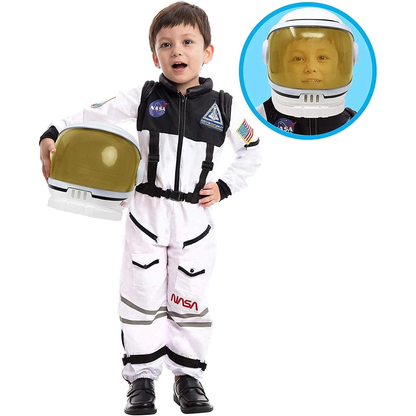 Joyfy Astronaut Costume With Helmet Space Suit For Toddler