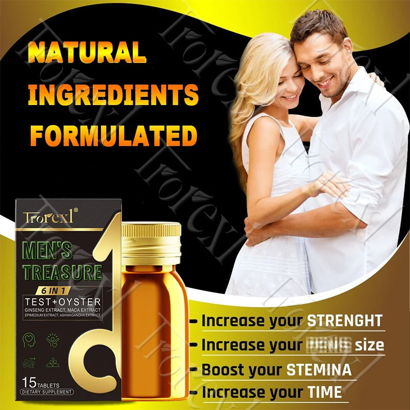 Oyster Maca Supplement for Men, Boosters Trt for Men, Promotes Intimacy Confidence , Male Health Formula 3rd Party Tested