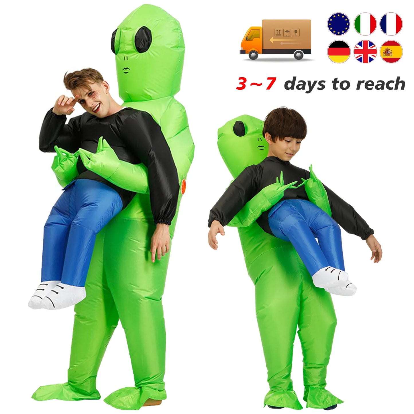 Alien Inflatable Costume Cosplay Suit For Adult Party