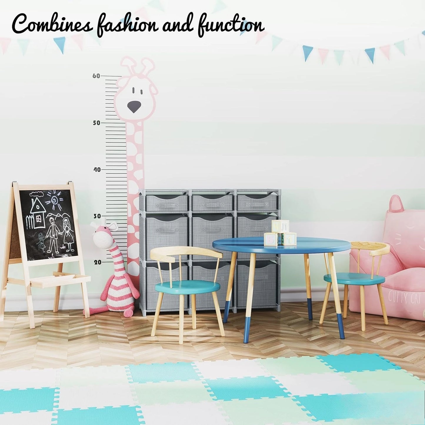 Hign-concerned Cube Closet Organizer With Bins And Drawers