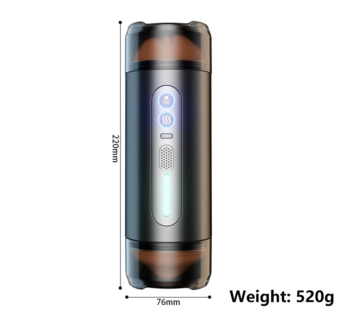 Automatic Male Masturbator Pussy Cup Mouth Vagina Sexy Moan Vibration Blowjob Machine Penis Masturbation Cup Sex Toys For Men