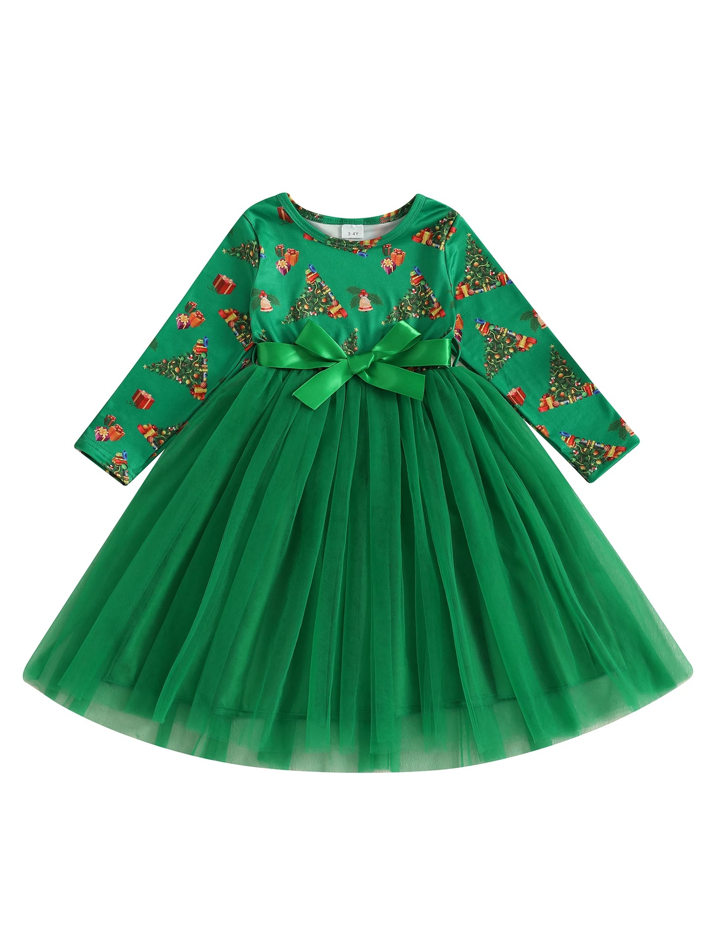 Girls Princess Christmas Dress with Sparkling Sequins and Tulle Skirt Perfect for Birthday Party or Wedding Celebration