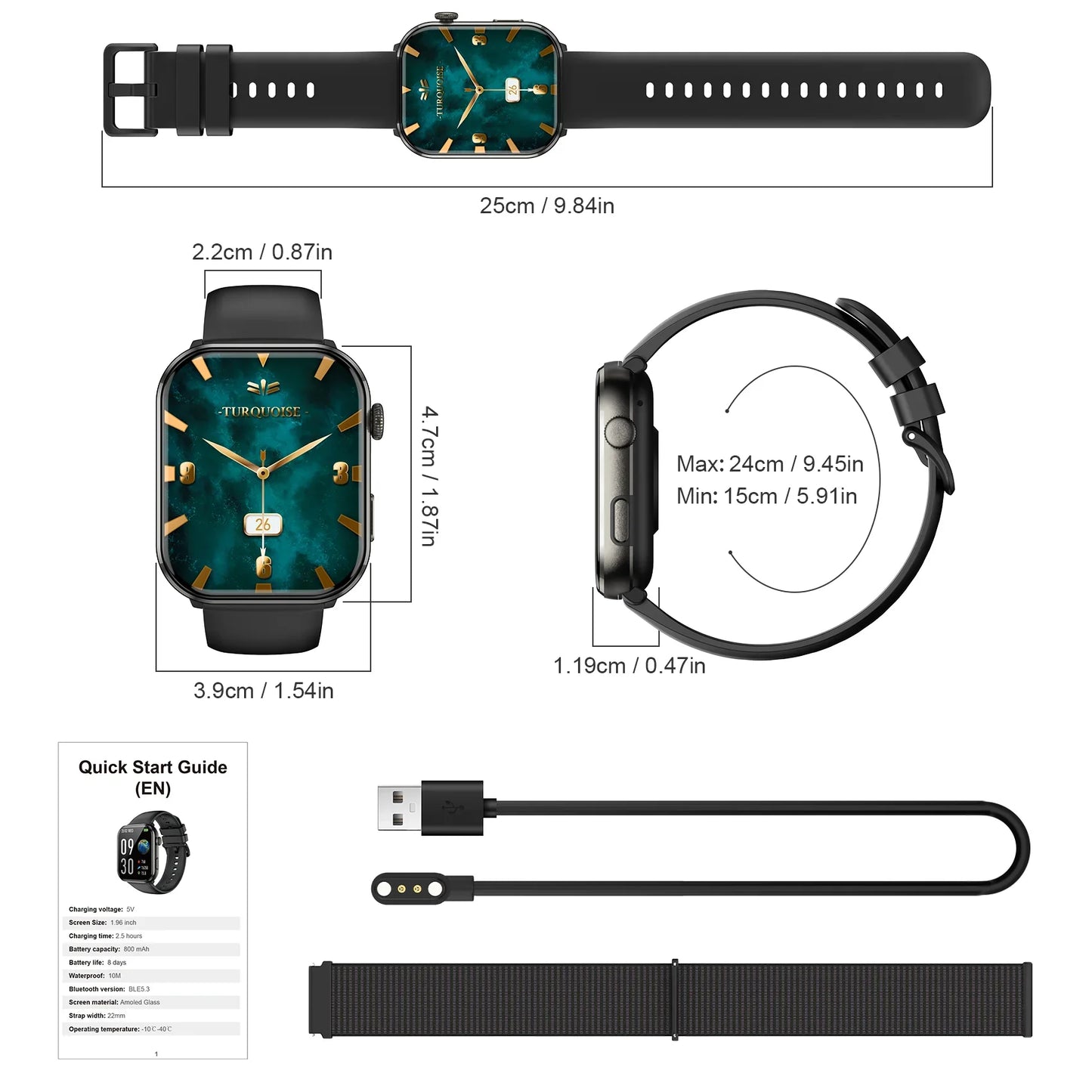 Blackview R60 Smartwatch Health Fitness Tracking Bluetooth