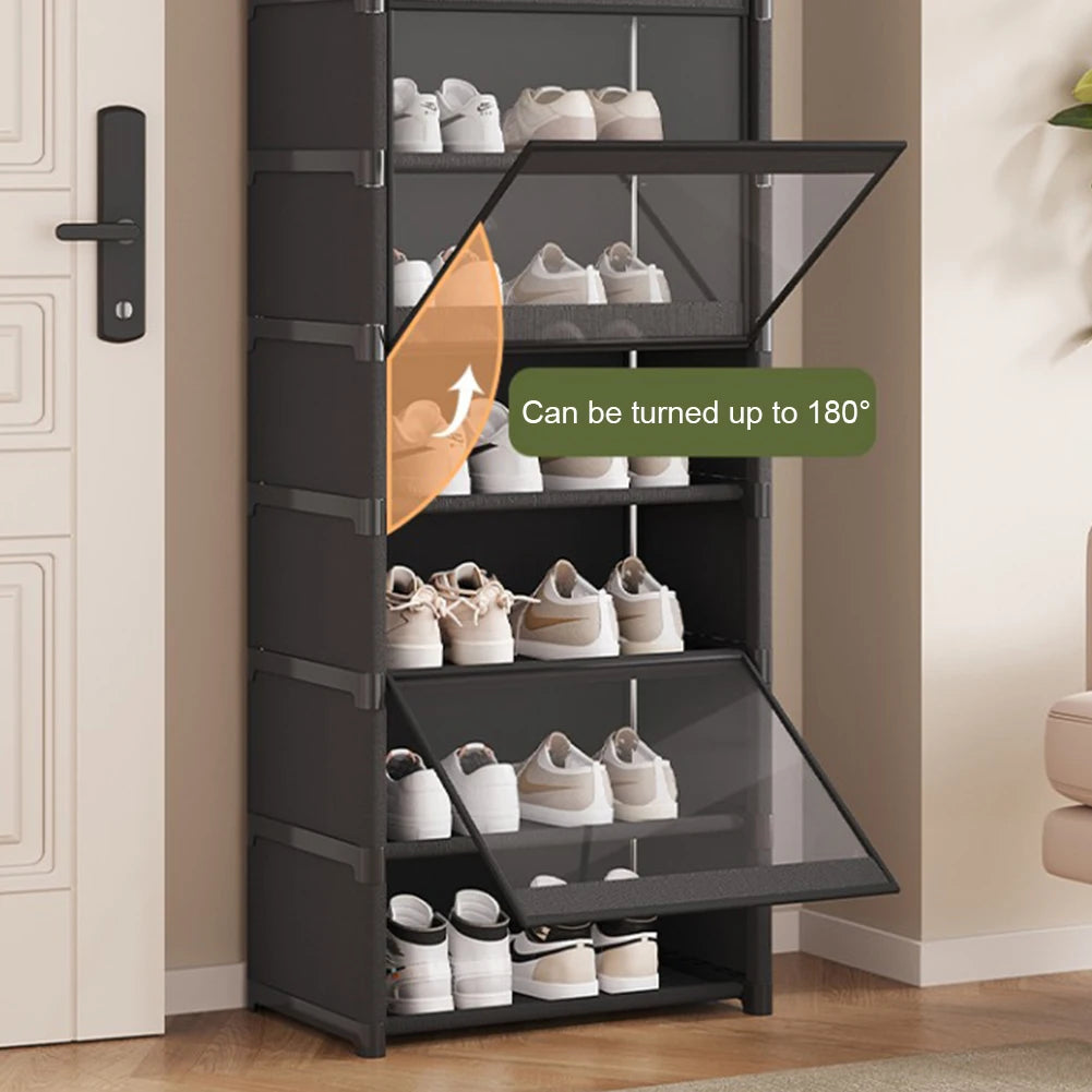 APWIKOGER 9 Tier Shoe Storage Cabinet Multi Layer Vertical Rack