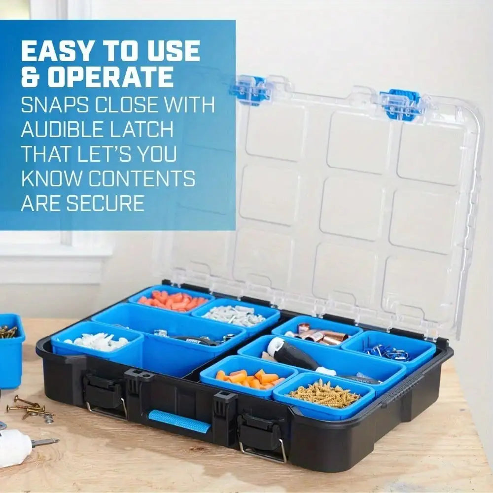 Hign-concerned Stacking Toolbox With Removable Storage Bins