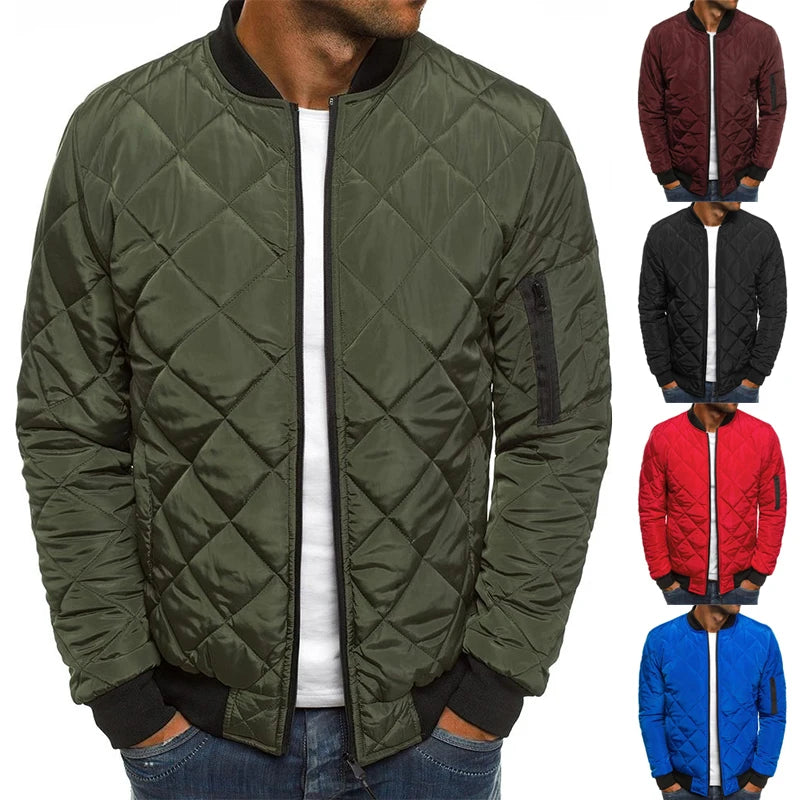 Men's Lightweight Mesh Jacket With Baseball Collar Casual