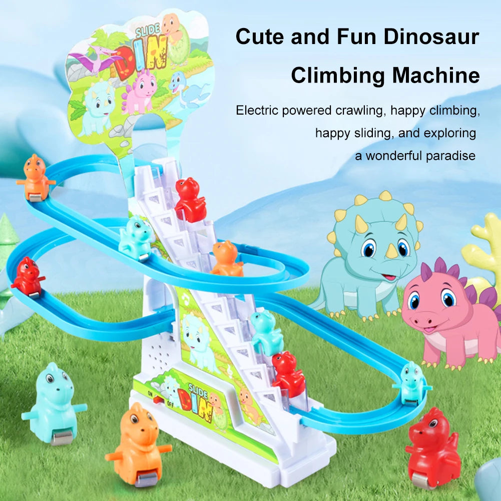 Electric Dinosaur Track Slide Toy Educational Kids Learning