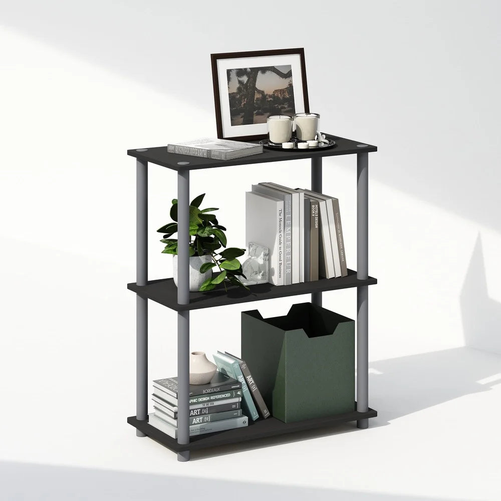 XMSJ Turn-N-Tube 3-Tier Multipurpose Display Rack Bookcase