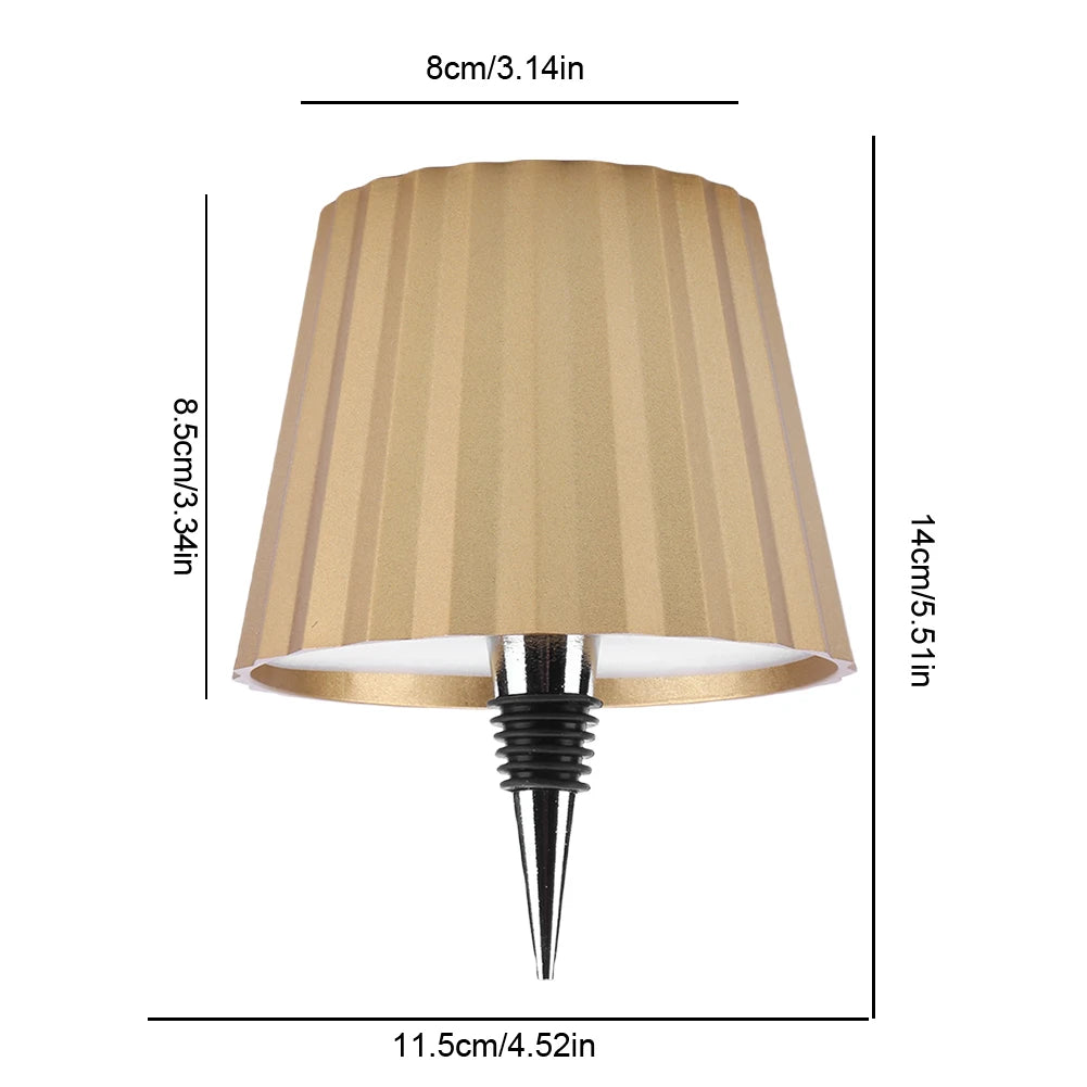 APWIKOGER Wireless Bottle Table Lamp With Touch Control Three Light Modes And Stepless Dimming For Bar Desks