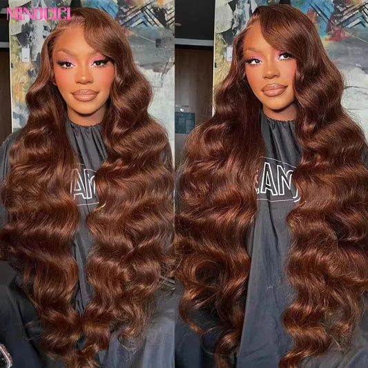 Minocici Brazilian Remy Lace Front Wig Body Wave 200 Density