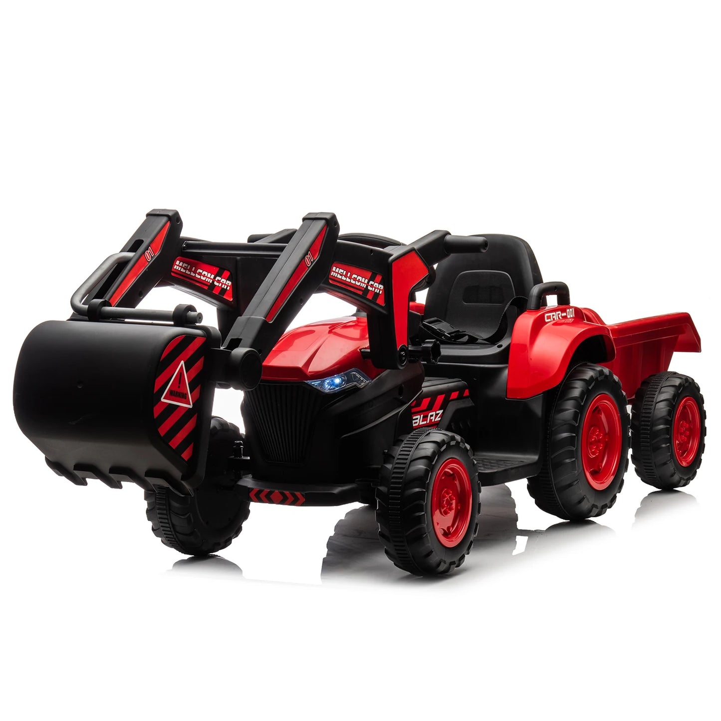 HobbyLane 12V Ride On Excavator And Tractor With Trailer