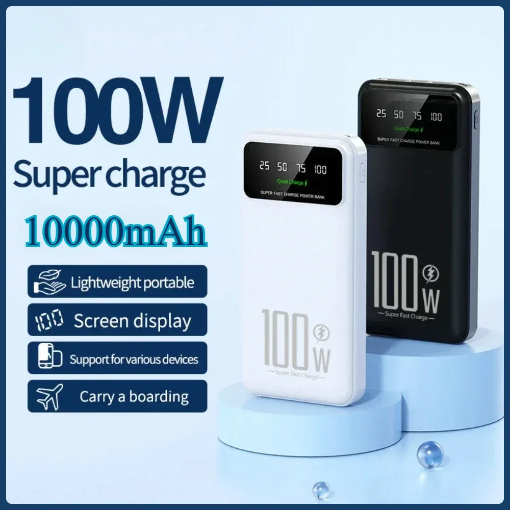 Mijia 10000mAh 100W Fast Charge Power Bank Portable Charger