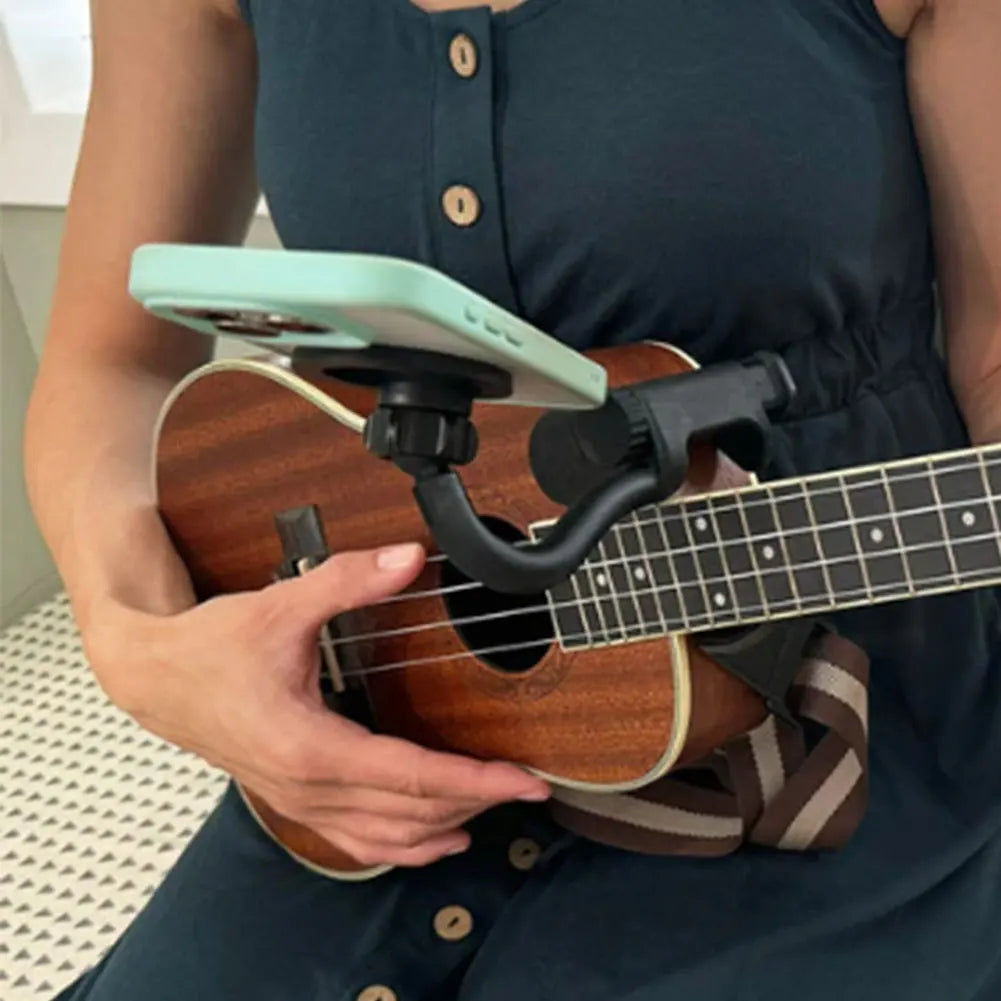 APWIKOGER Adjustable Magnetic Guitar Phone Holder With Clip