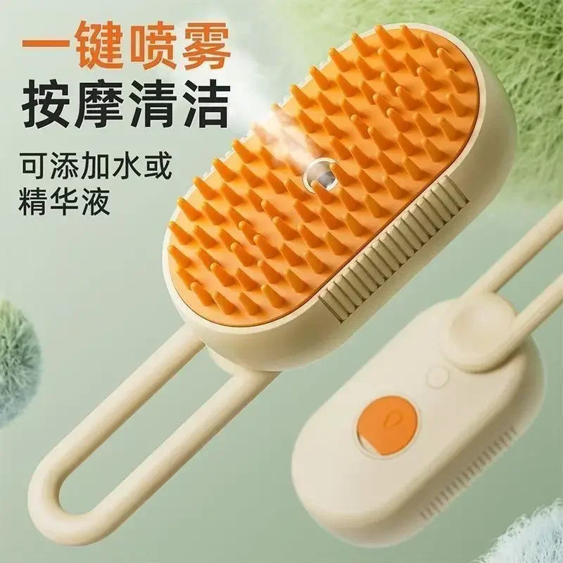 Hign-concerned Dog Cat Comb Self Cleaning Dematting Brush