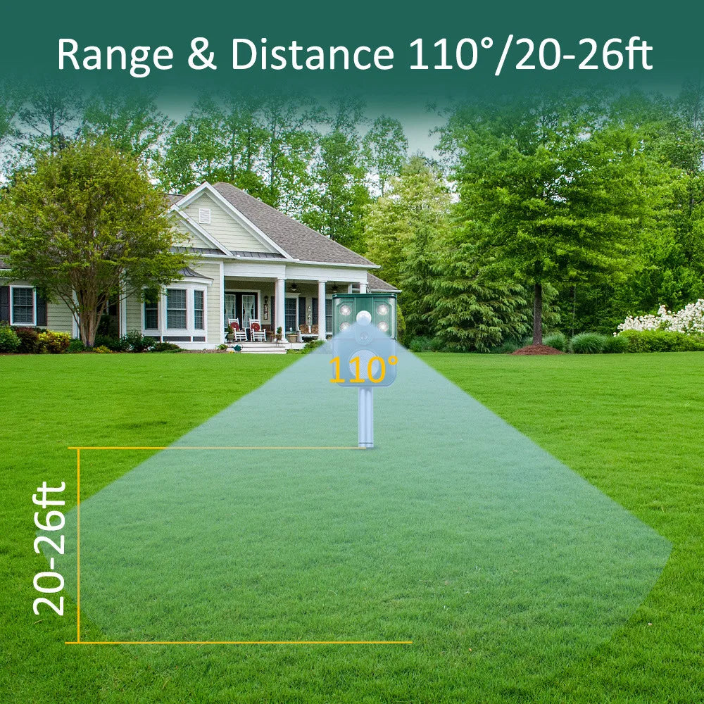 Hign-concerned Solar Ultrasonic Animal Repeller Outdoor Use