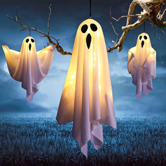 BAMDA LED Halloween Hanging Ghost Decor For Outdoor Yards