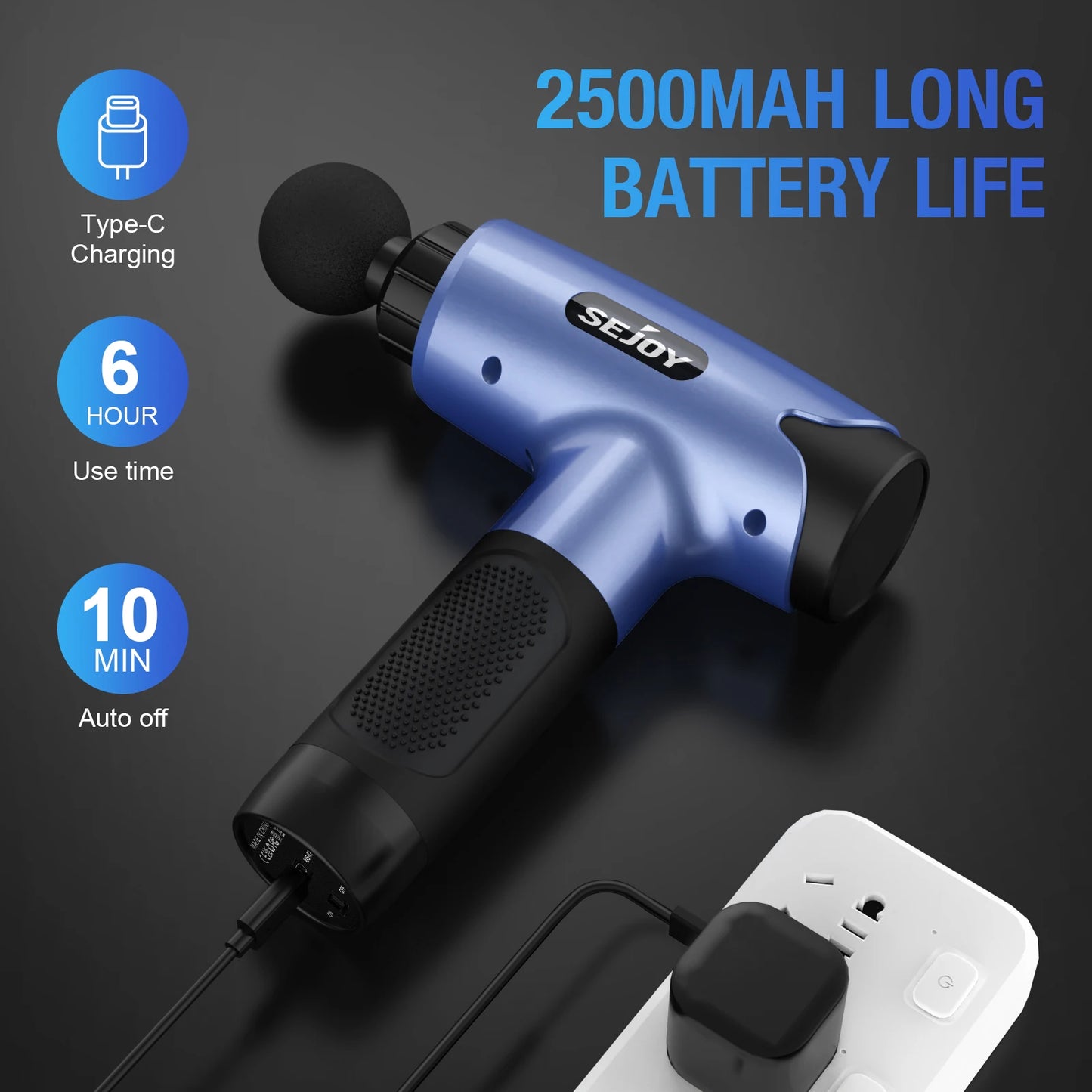 Sejoy Fascia Gun WS028 30 Speeds Deep Tissue Massager