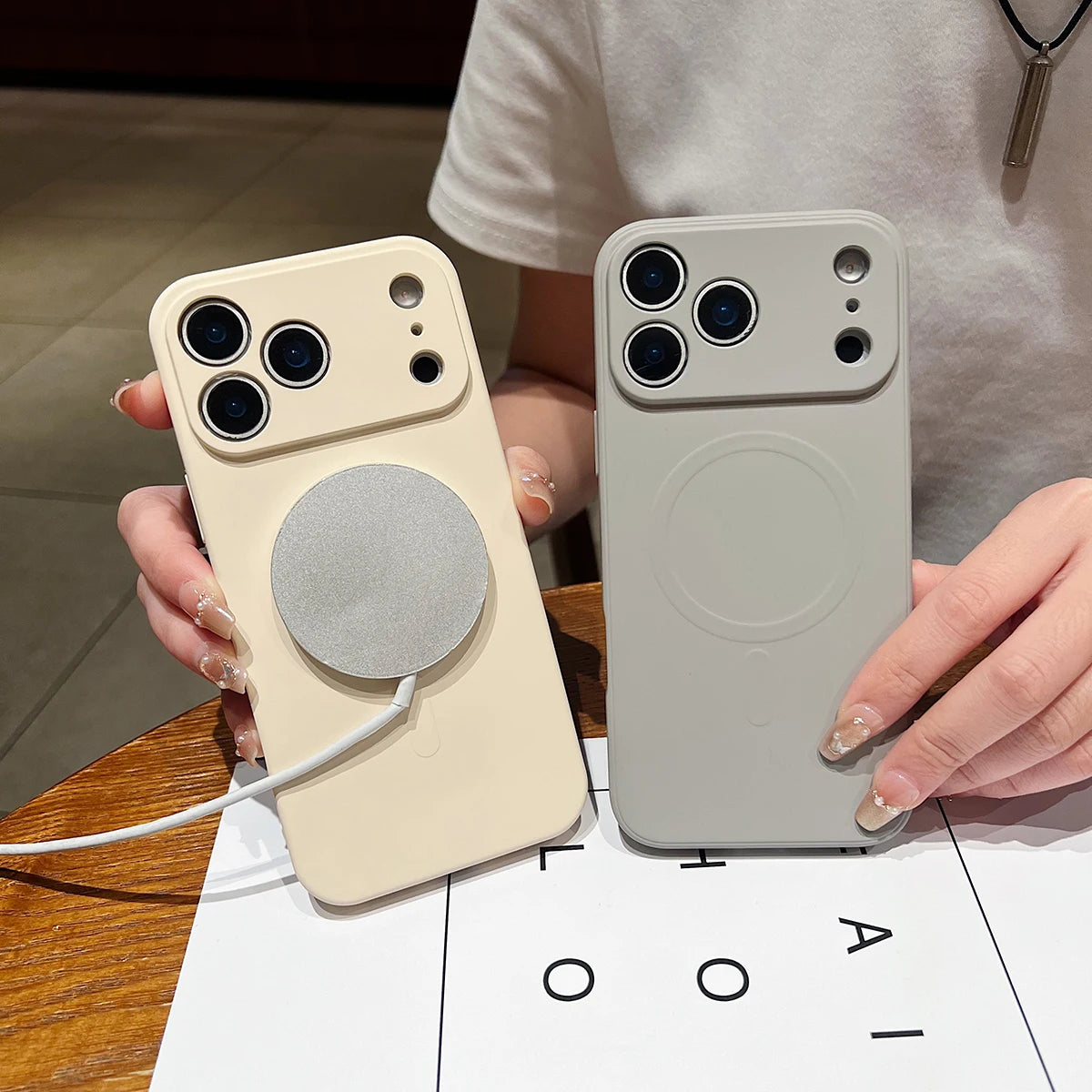 LICOERS Magnetic Liquid Silicone Case For iPhone 17 Pro