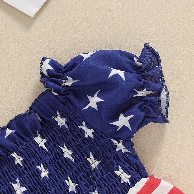 CN Guangdong Independence Day Rompers For Toddler Girls