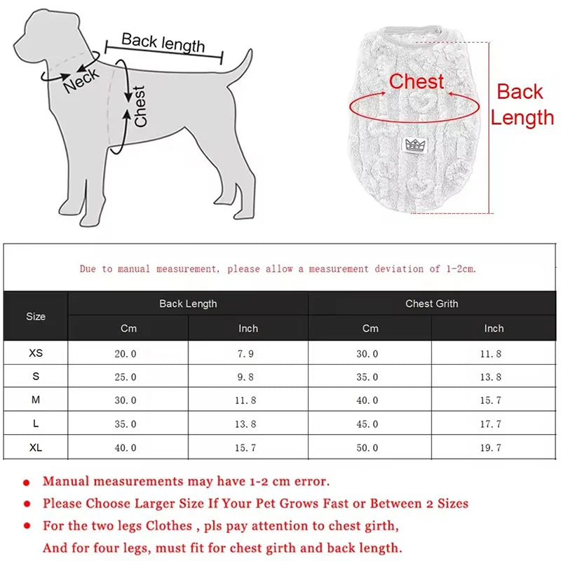 Cat Dog Soft Cozy Clothes Autumn Winter Warm Fleece Sweatshirt for Small Medium Dogs Puppy Kitten Jacket Coat Pet Teddy Sweater