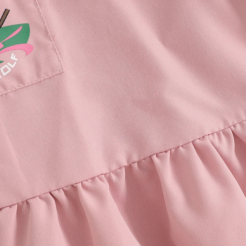 Adorable Infant Girl Floral Print Ruffle Sleeveless Dress with Bowknot Belt and Peter Pan Collar for Parties and Events