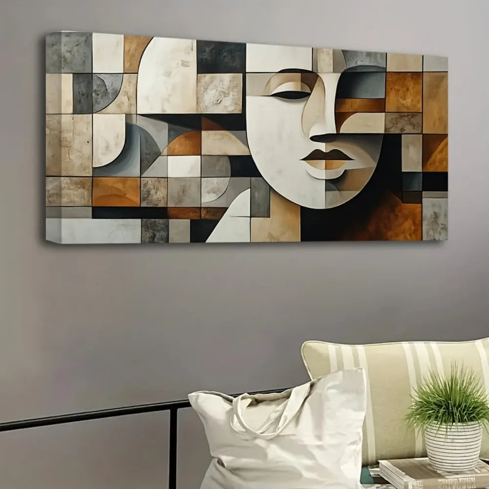 Hign-concerned Hand Painted Abstract Geometric Oil Paintings Wall Art