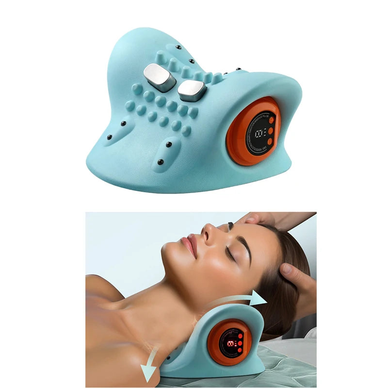 Neck Massager With Finger Pressure And Electric Shoulder Massage