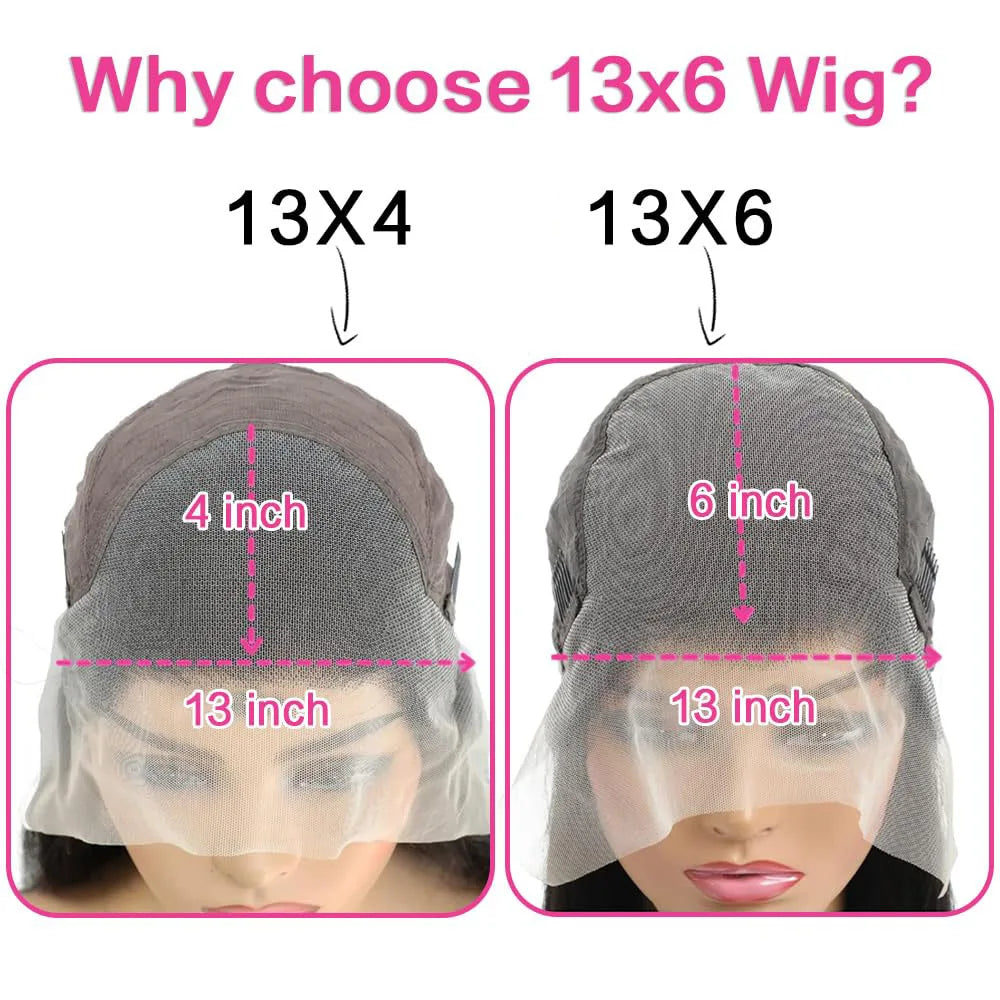 Minocici Brazilian Remy Lace Front Wig Body Wave 200 Density