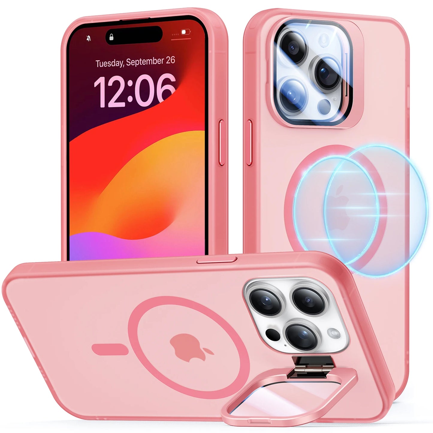 MagSafe Magnetic Case for iPhone 14 15 Series with Stand