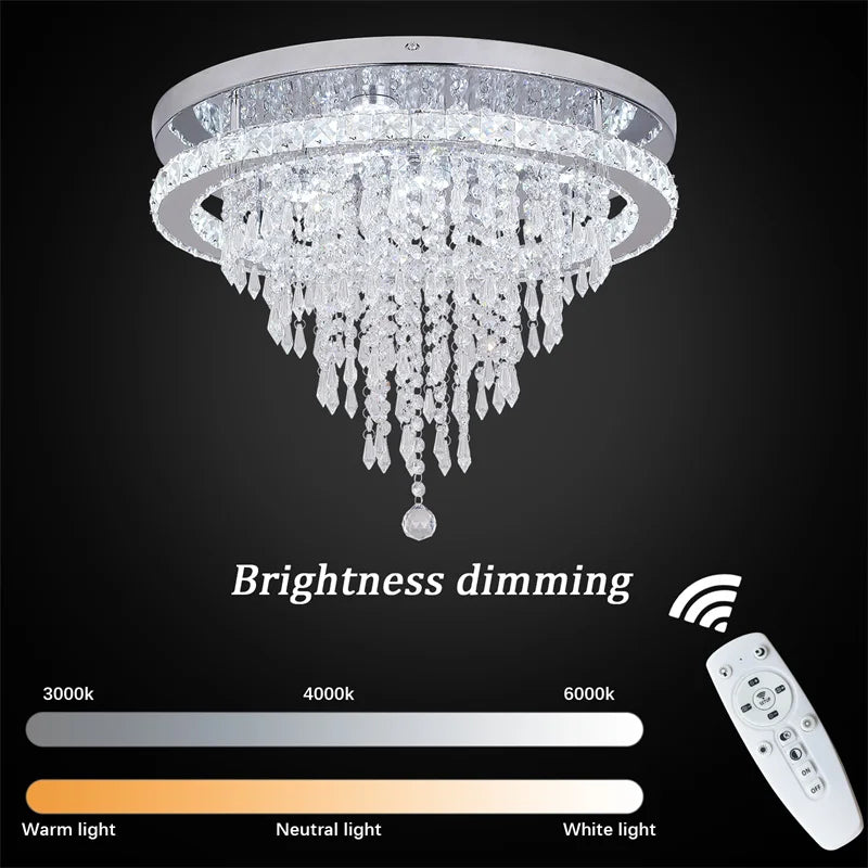 Modern Minimalist Chandelier Dimmable For Living Room Home Decor Led Ceiling Light With Remote Control Hanging Lighting Fixtures