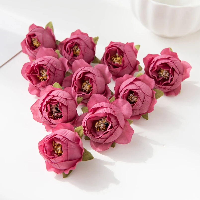CN Silk Rose Artificial Flowers 40 To 80 Pcs Wedding Decor