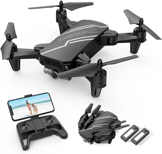 DEERC D20 Kids Drone: Foldable, HD Camera, FPV, Gesture Ctrl, Altitude Hold, 3D, Headless,C0.