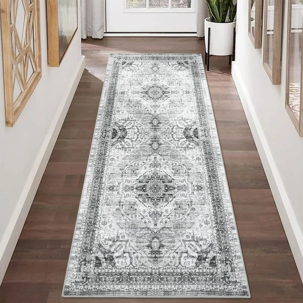 HobbyLane Washable Hallway Runner Rug Non Slip Floor Carpet