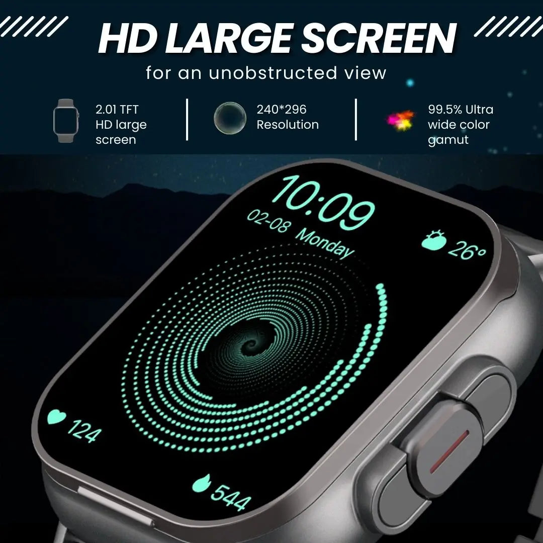 D8 2-In-1 Smartwatch With Earbuds Bluetooth Call NFC