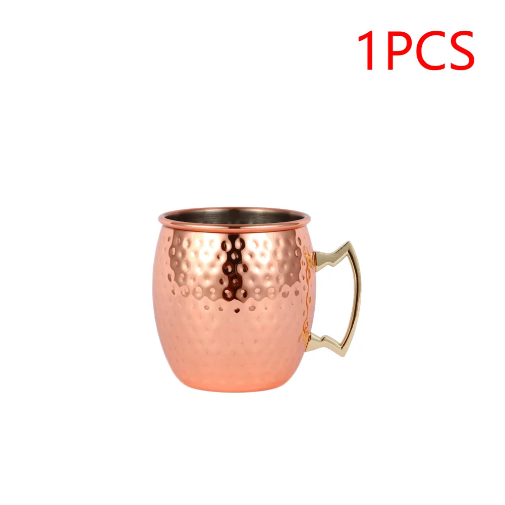 Drinkware Moscow Mule Copper Mug Stainless Steel Goblet
