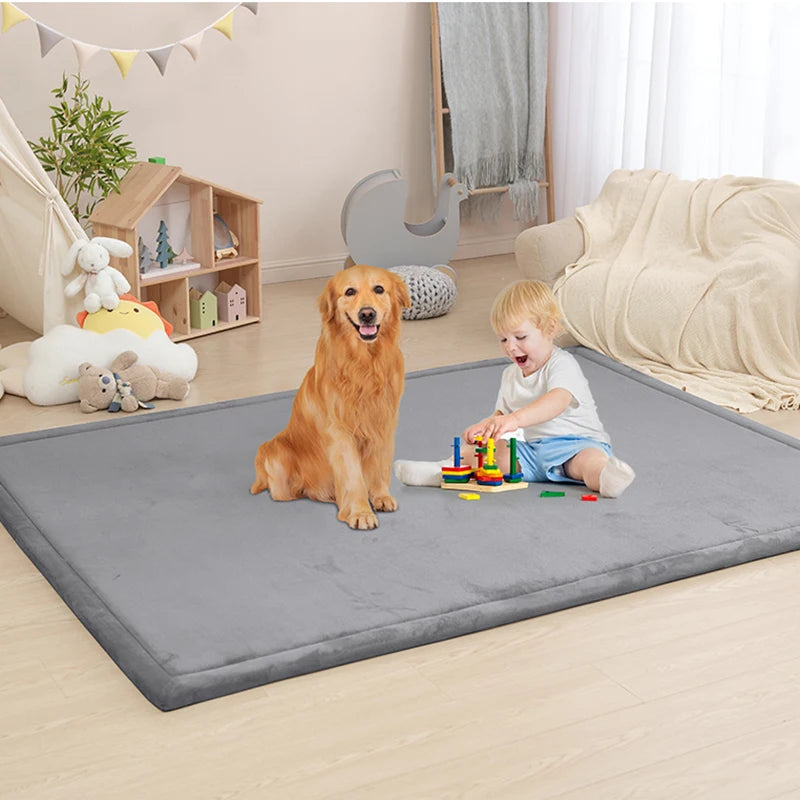 Huloosleep 4 Colors Baby Crawling Play Mats Non-Slip Thick Soft Foam Baby Activity Rug Gym Baby Carpet Mother+Kids Area Rug