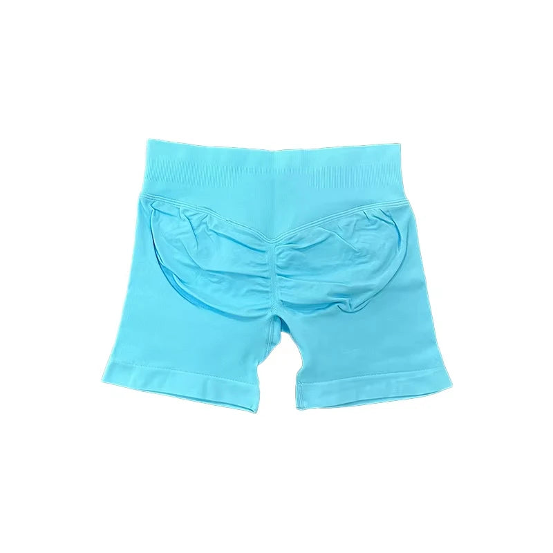 Impact Shorts with Logo Women Seamless Yoga Shorts Scrunch Bum Gym Shorts Workout Biker Short Fitness