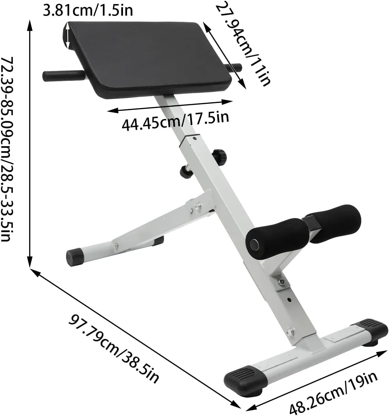 Hign-concerned Chemical Roman Chair Hyperextension Bench