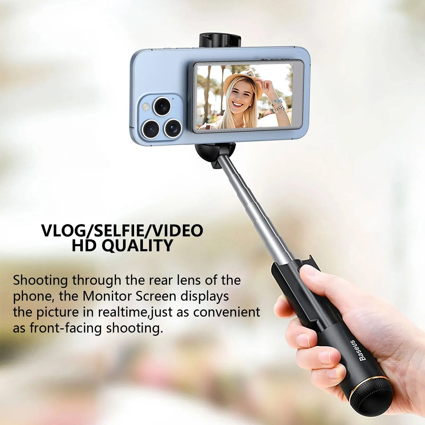 UNITEDTIME Vlog Selfie Monitor Phone With MagSafe Mount
